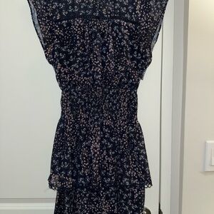 Slate + Willow Floral Navy Dress